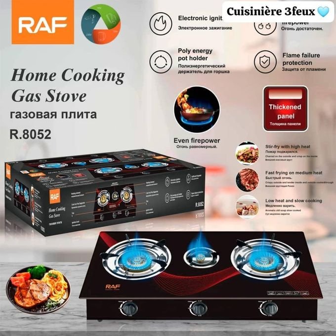 Cuisinière à gaz 3 feux
