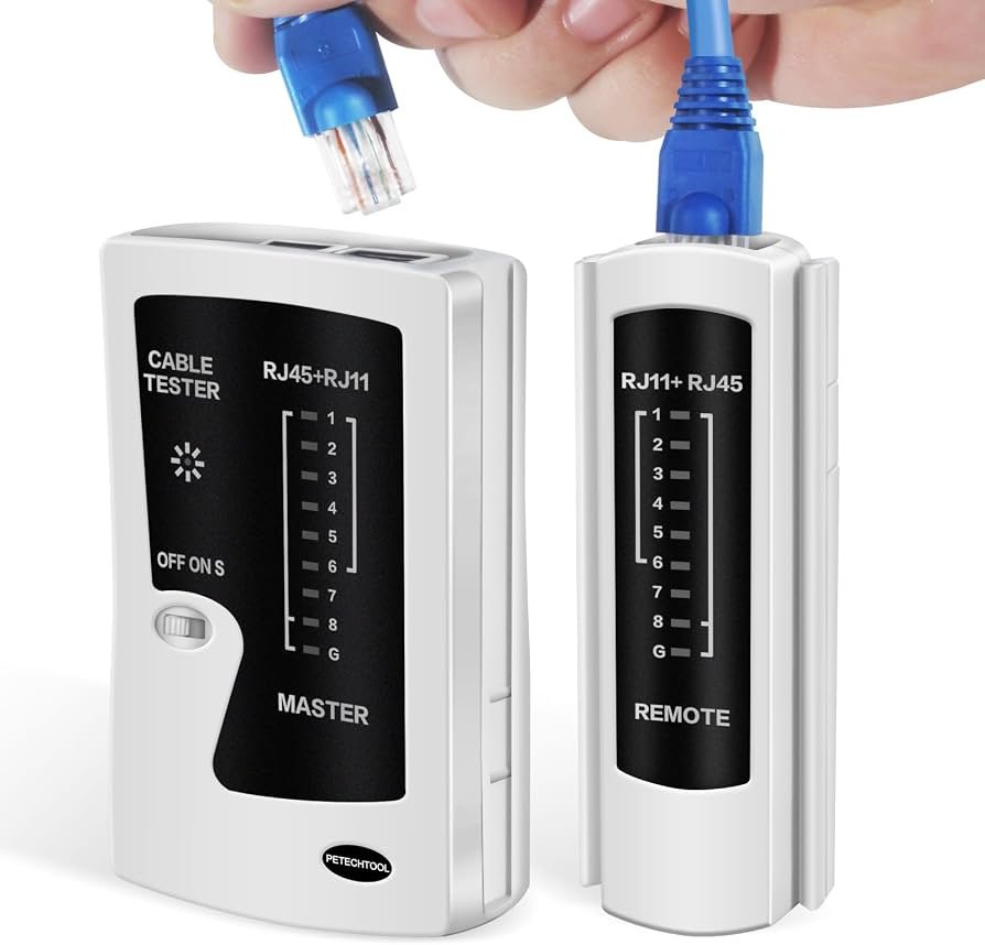 Testeur de Câble Réseau LAN RJ45 / RJ11 – Ethernet
