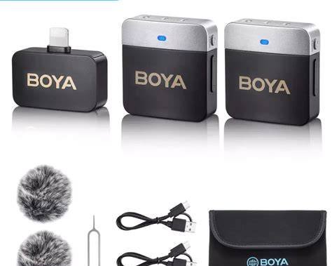 BOYA BY-M1V6 – Micro-cravate sans fil omnidirectionnel pour 2 personnes