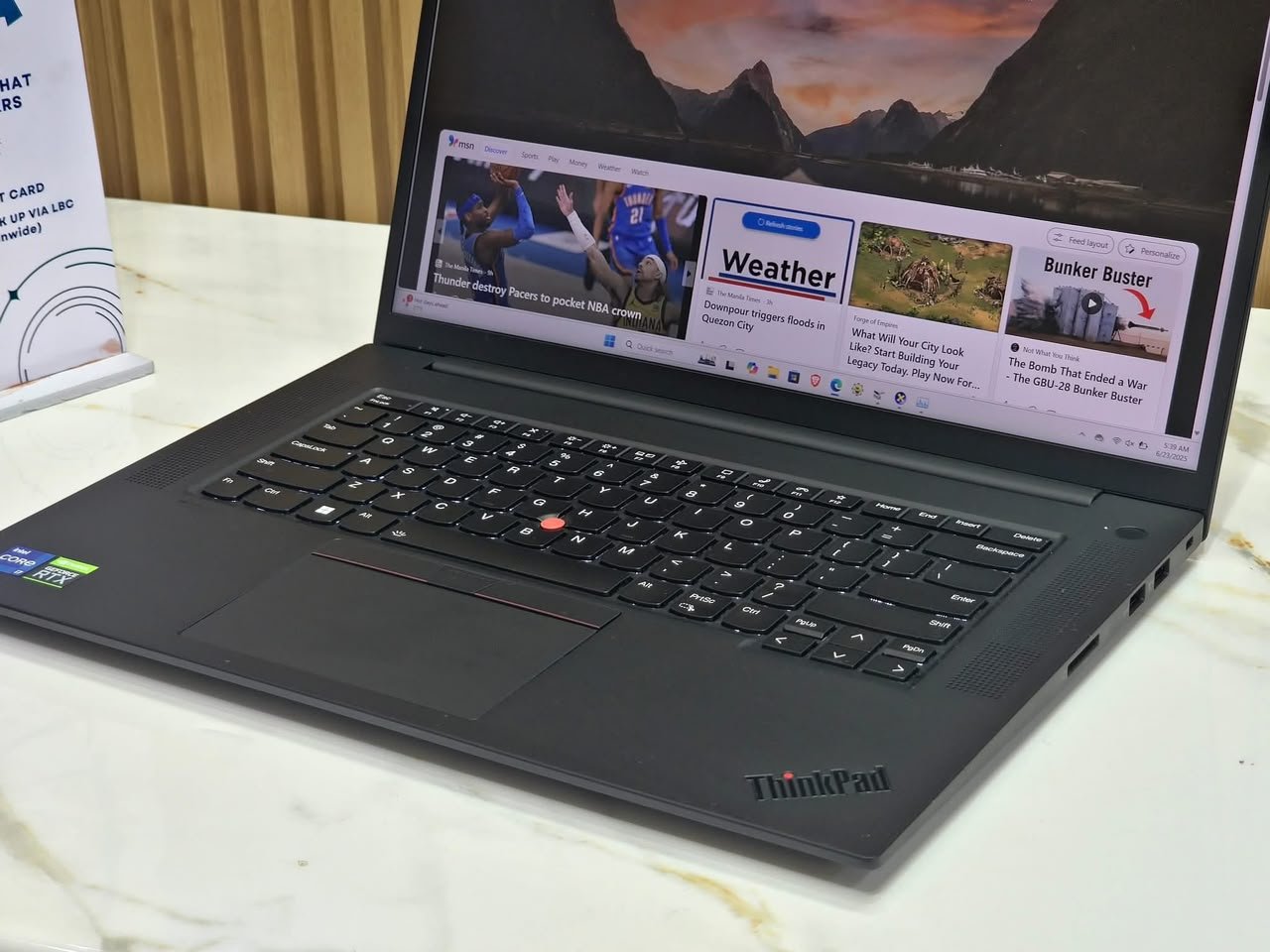 Lenovo Thinkpad P1 Gen 5 Gamer/WorkStation Core i9 12ème Génération Avec Nvidia RTX 3080Ti